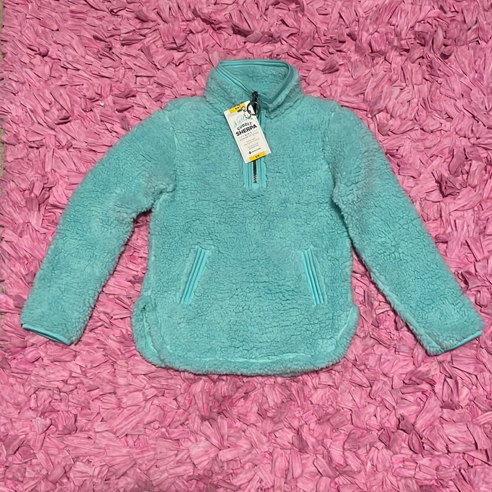 Cuddly Sherpa quarter zip sweatshirt